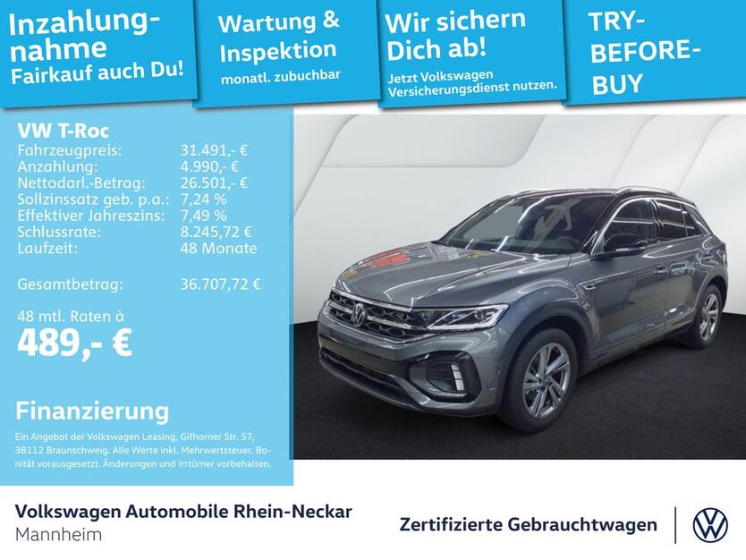 VW T-Roc 12.585 km 31.491 € Mannheim 68309