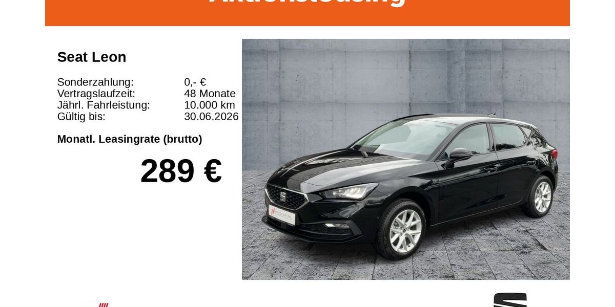 Seat Leon 1.500 km 29.890 &euro; Bayreuth 95448
