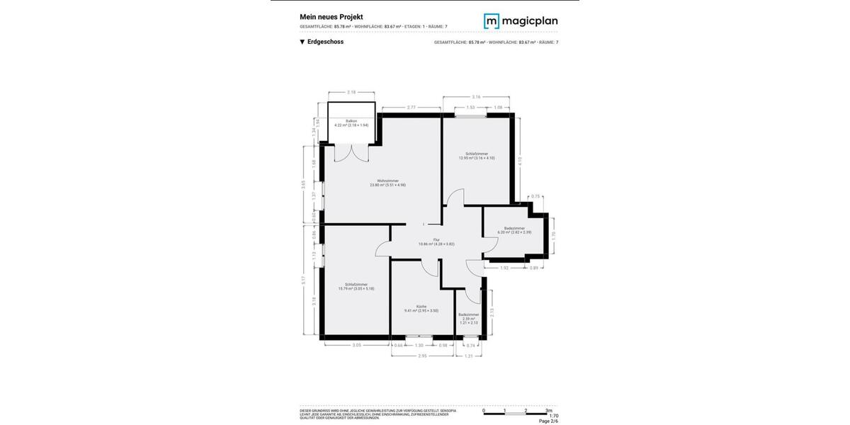 Erdgeschoßwohnung Velbert Langenberg - 3 Zimmer, 85 m&sup2;, 250.000&euro; | Angebot:25936139