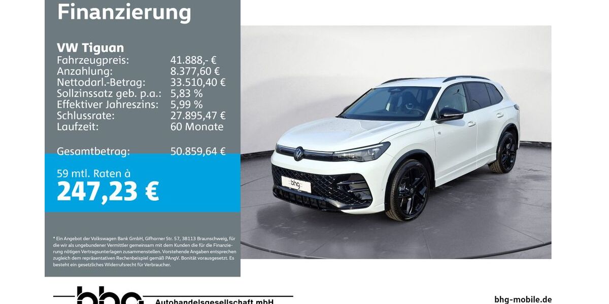VW Tiguan 2.098 km 41.888 &euro; Kehl 77694