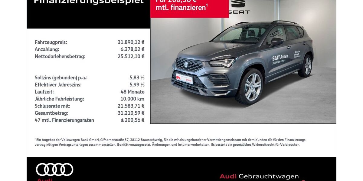 Seat Ateca 7.581 km 29.990 &euro; Rostock 18059