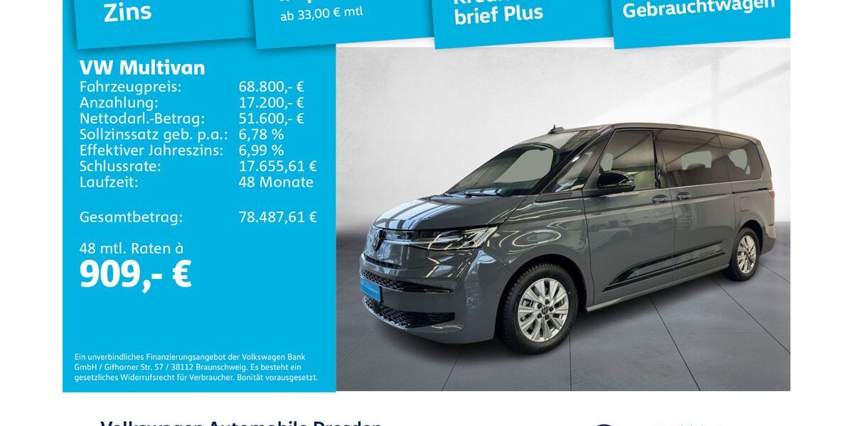 VW T7 Multivan 2.500 km 68.800 &euro; Dresden 01169