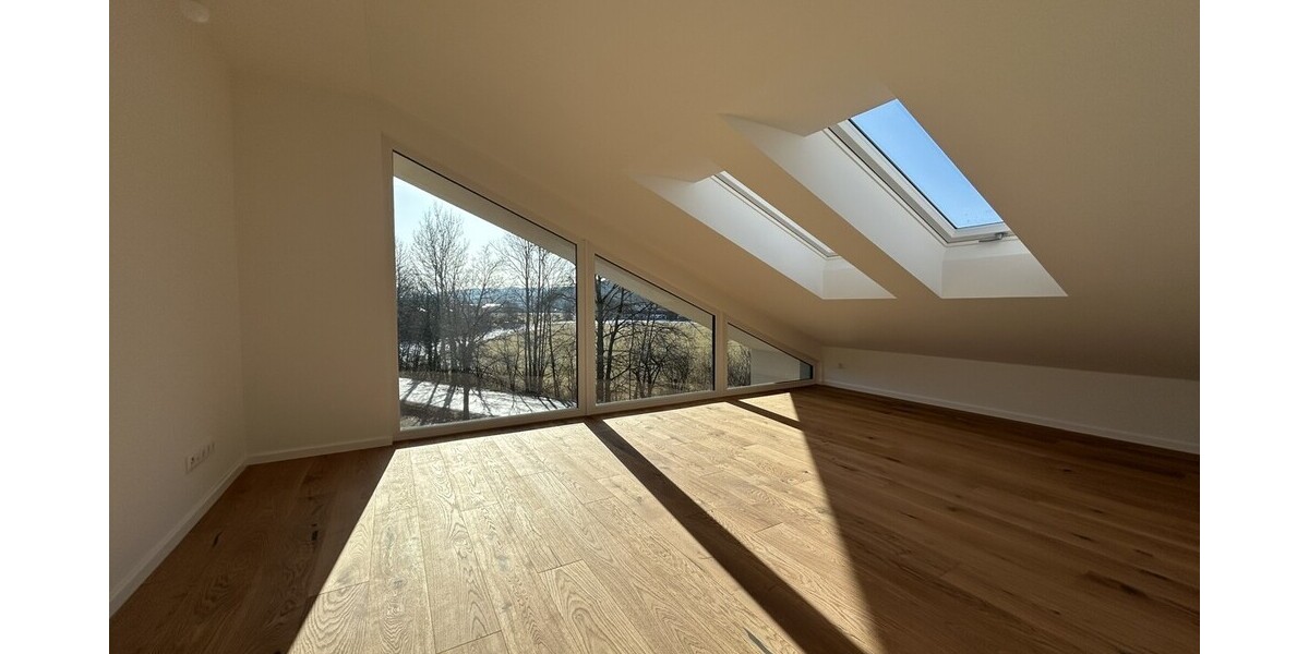 Bezugsfertig! Design Neubau Chalet-Haushälfte mit Doppelgarage und Loisachblick - Doppelhaushälfte Wolfratshausen Farchet | Angebot:26478547