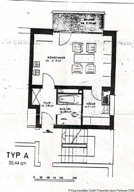 ***QUICKBORN*** Schöne 1 Zimmer-Appartment, ca. 37 m² mit Balkon, EBK