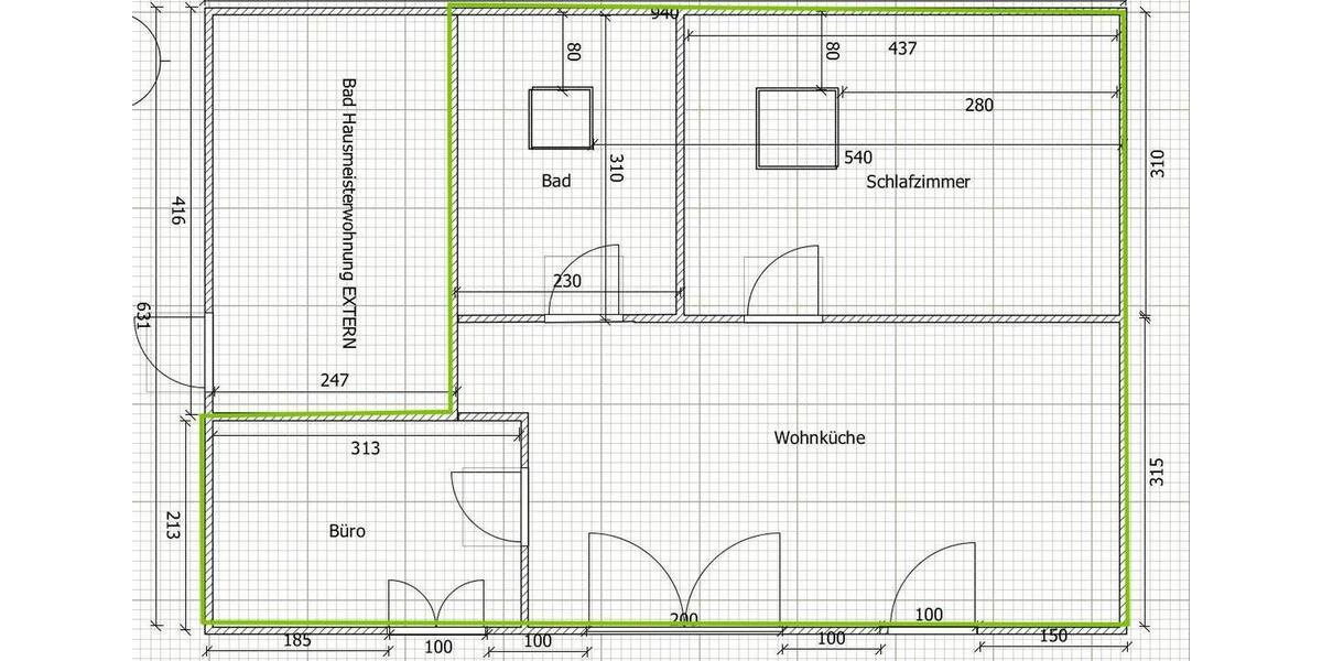 Etagenwohnung Schriesheim - 3 Zimmer, 49 m&sup2;, 710&euro; | Angebot:25443746
