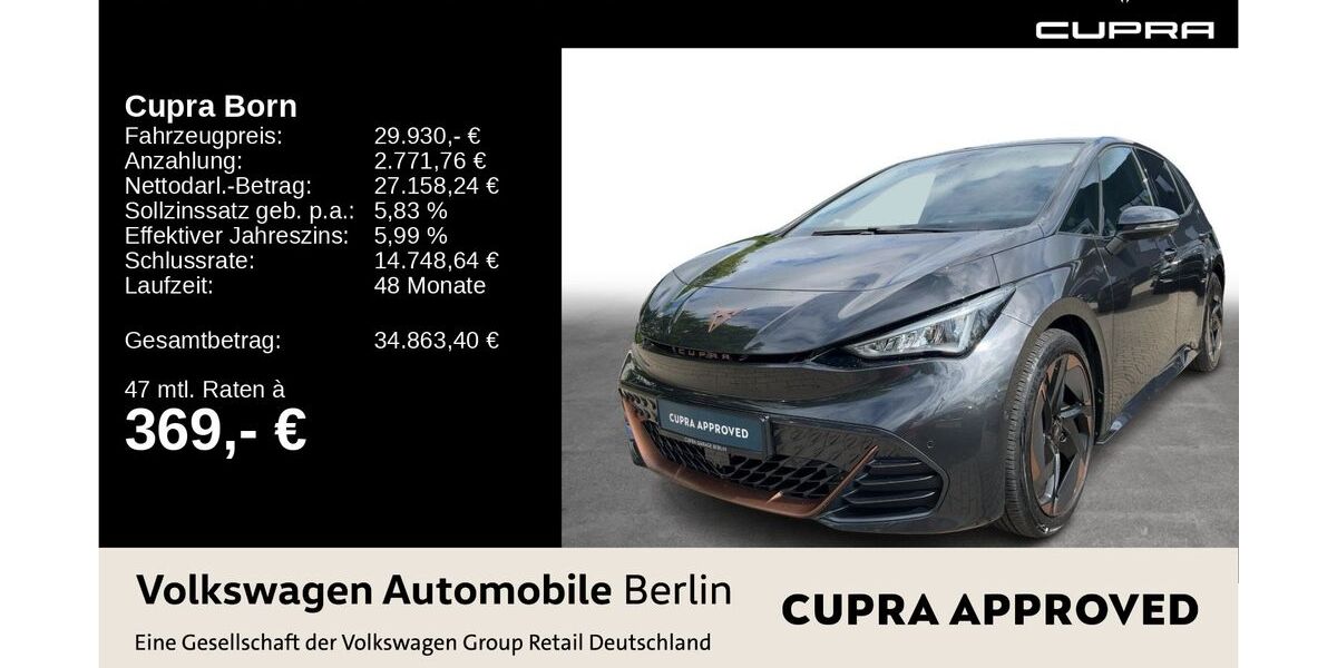 Cupra Born 30.710 km 29.930 &euro; Berlin 13089