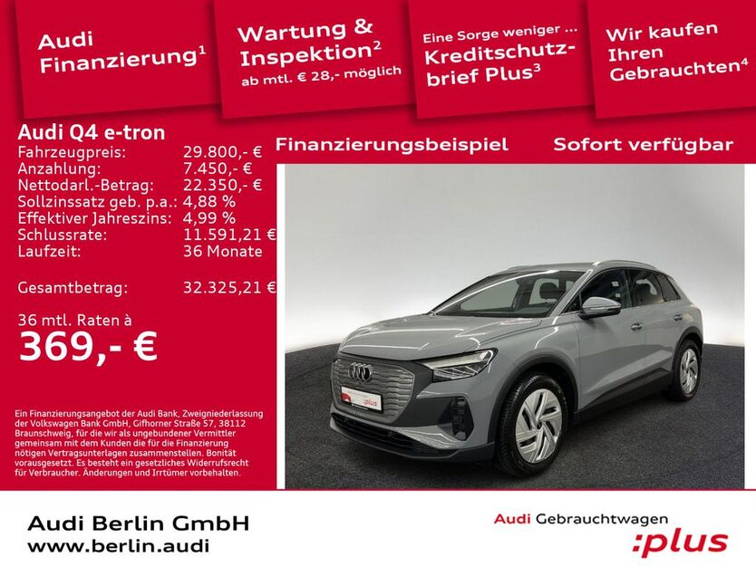 Audi Q4 e-tron 24.200 km 29.800 € Berlin 10587