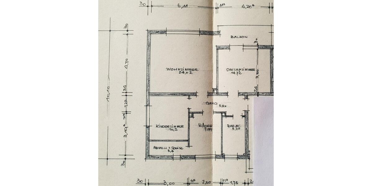 Etagenwohnung Pappenheim - 3 Zimmer, 72 m&sup2;, 650&euro; | Angebot:25900605