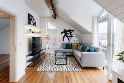 3-Zimmer-Dachgeschosswohnung mit Dachterrasse, 2 Balkonen, Gartenanteil & Tiefgarage-sonnig, luftig 3 zimmer