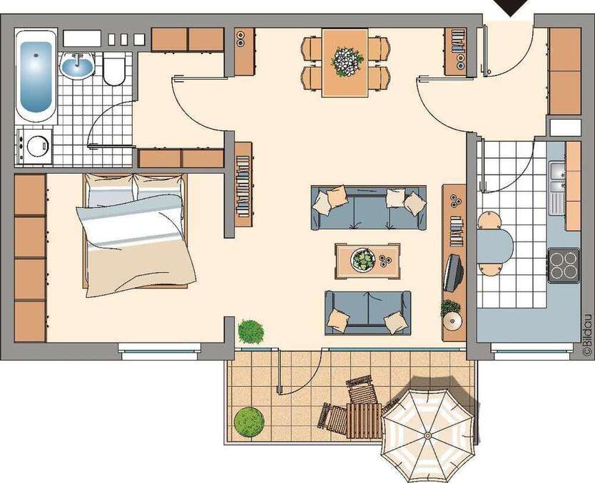 Wohnung zum Mieten in Ratingen 515 € 50.7 m²