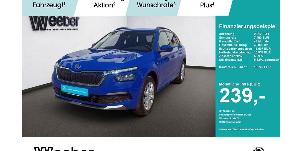 Skoda Kamiq 38.921 km 18.549 &euro; Herrenberg 71083