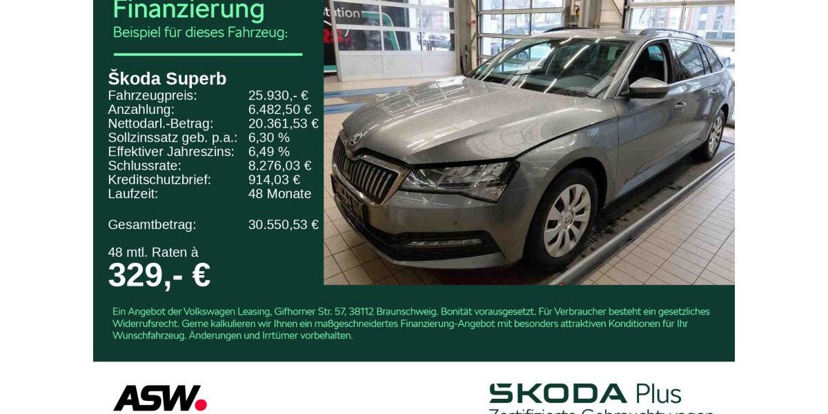 Skoda Superb 64.900 km 25.930 &euro; Heilbronn 74076