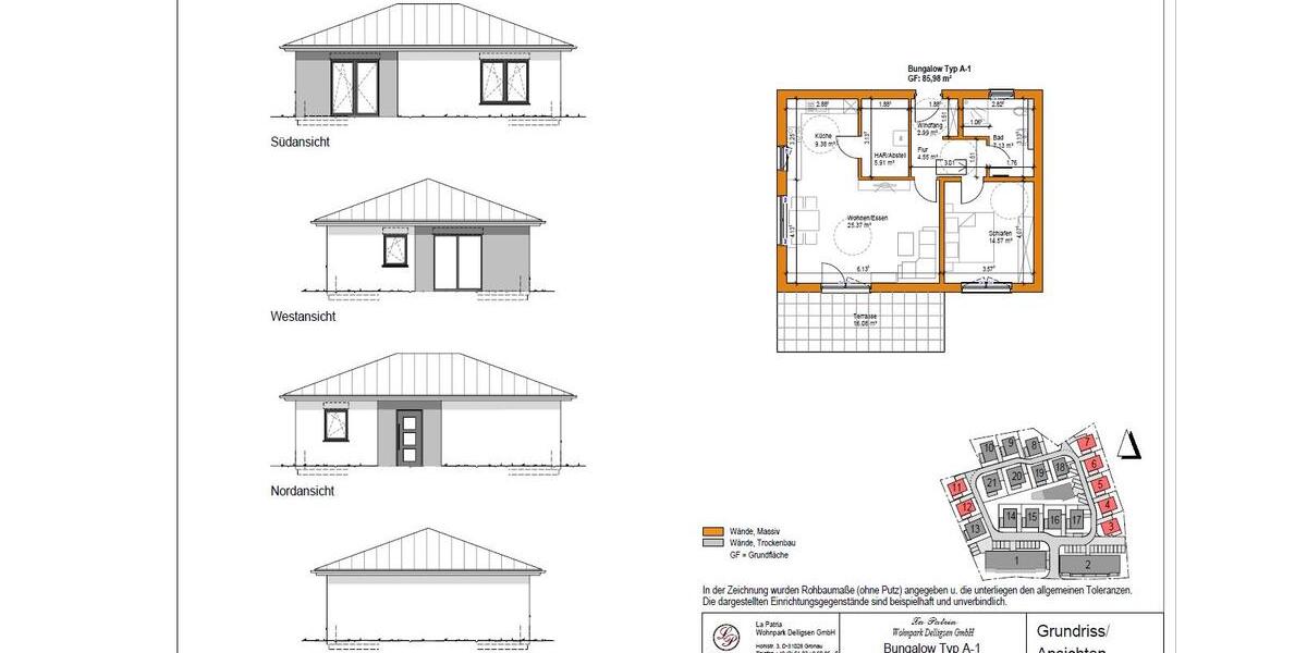 Bungalow Delligsen - 2 Zimmer, 70 m&sup2;, 910&euro; | Angebot:25097910