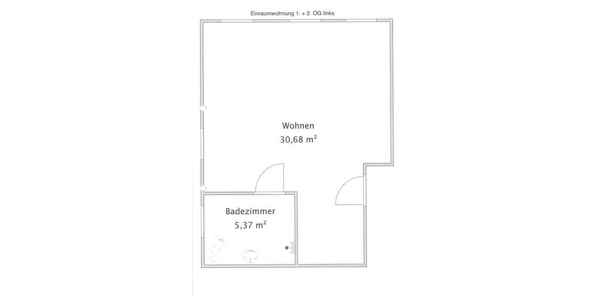 Etagenwohnung Sonneberg - 1 Zimmer, 36 m&sup2;, 330&euro; | Angebot:26478784