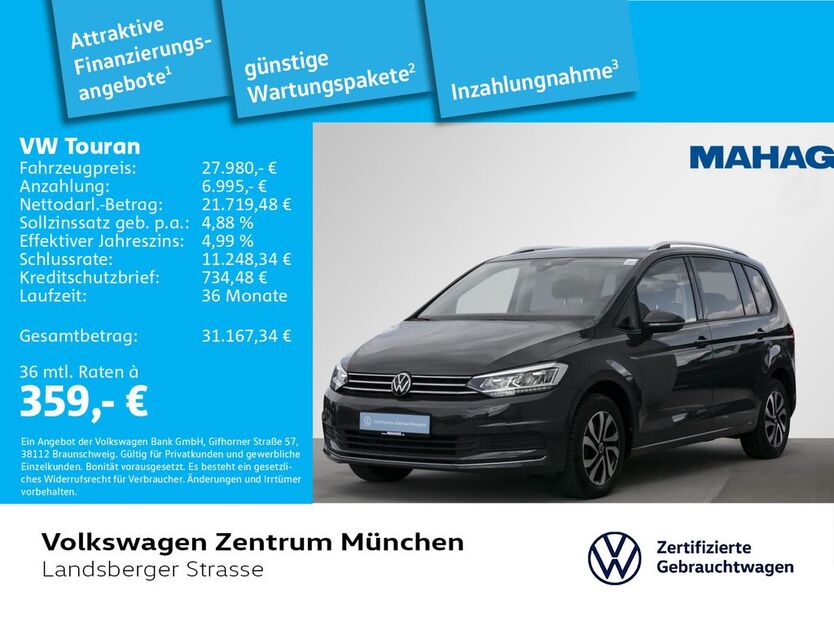 VW Touran 51.347 km 27.980 € München 80687