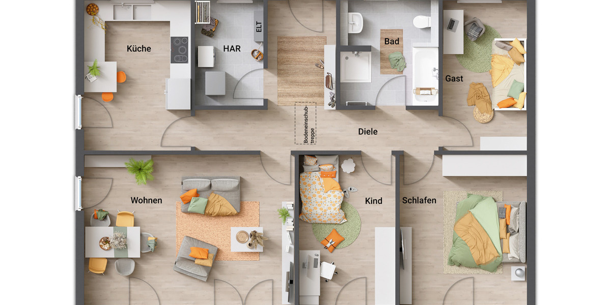 Bungalow Fritzlar - 4 Zimmer, 108 m&sup2;, 231.890&euro; | Angebot:8792128