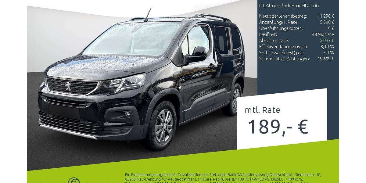 Peugeot Rifter 28.217 km 16.790 &euro; Bocholt 46395