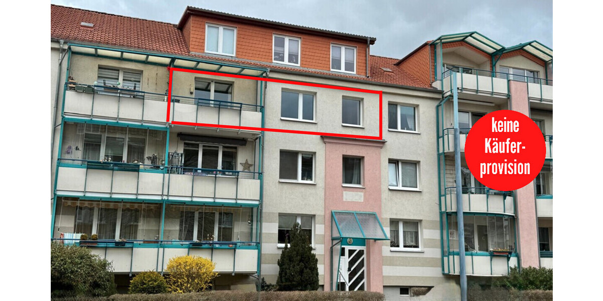 HORN IMMOBILIEN++ Neubrandenburg, 4-Raum Eigentumswohnung, modernisiert, EBK und Stellplatz -bezugsfrei- - Etagenwohnung Neubrandenburg | Angebot:26019014