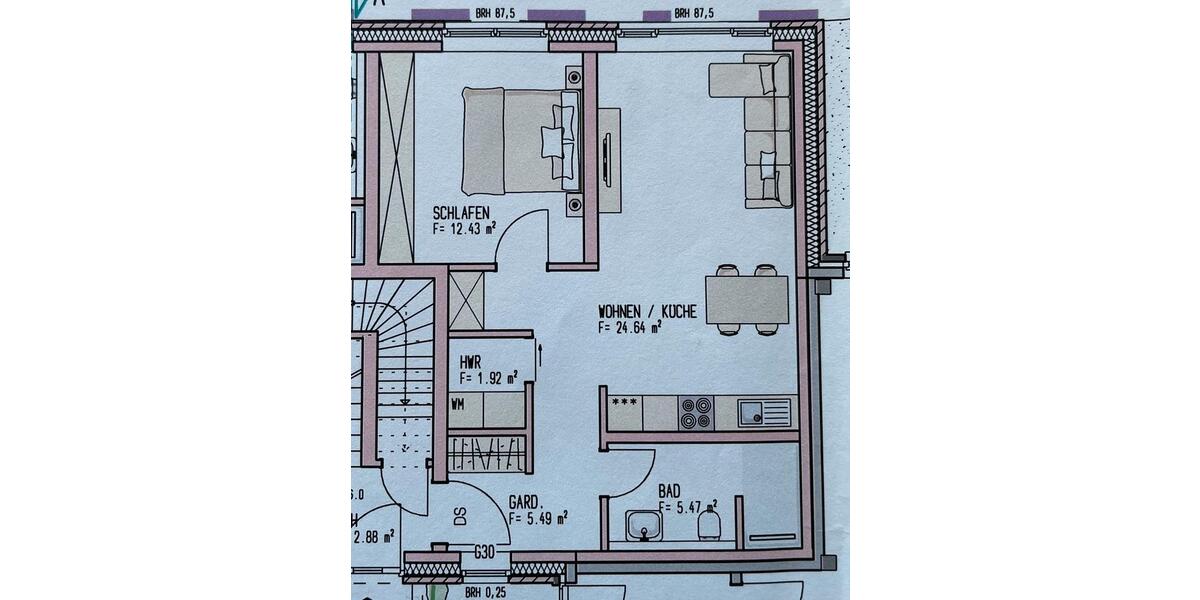Etagenwohnung Holdorf - 2 Zimmer, 51 m&sup2;, 520&euro; | Angebot:26412628