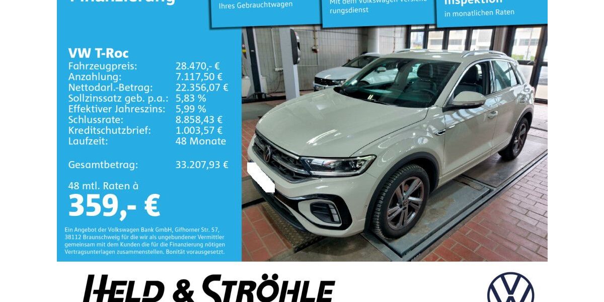 VW T-Roc 23.101 km 28.470 &euro; Neu-Ulm 89231