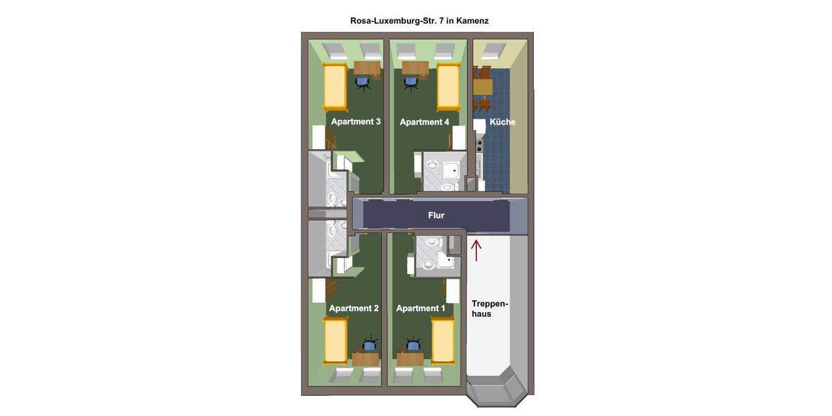 Gewerbeobjekt Kamenz - 4 Zimmer, 95 m&sup2;, 620&euro; | Angebot:21260806