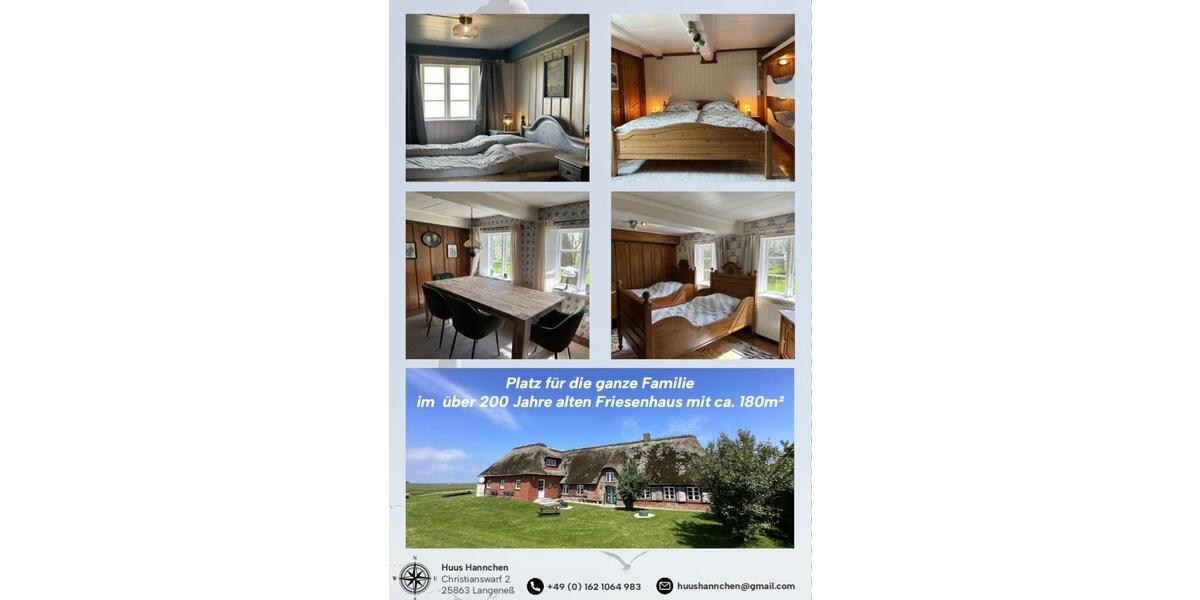 Bauernhaus, Landhaus Langeneß - 14 Zimmer, 285 m&sup2;, 685.000&euro; | Angebot:26129715