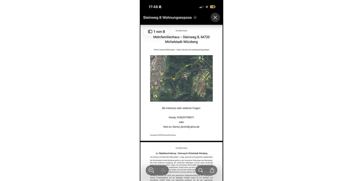 Etagenwohnung Erbach - 5 Zimmer, 130 m&sup2;, 1.500&euro; | Angebot:24659923