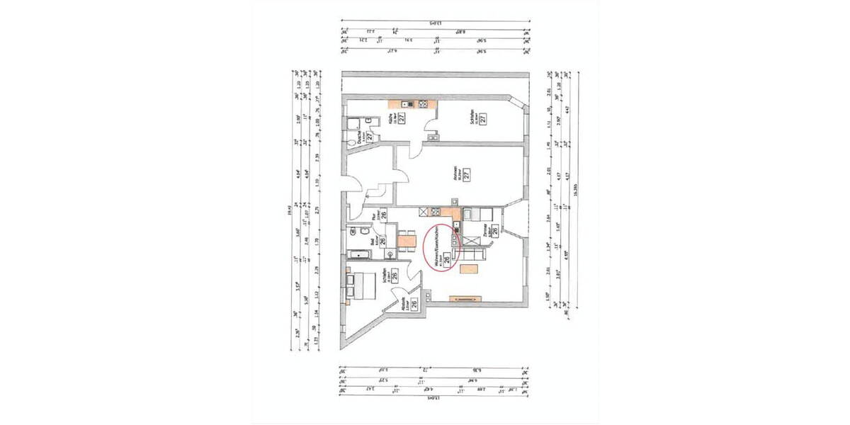 Etagenwohnung Hanau Innenstadt - 3 Zimmer, 81 m&sup2;, 210.000&euro; | Angebot:26820660