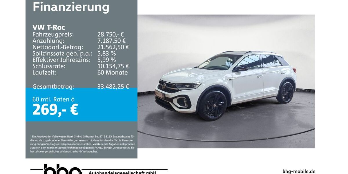 VW T-Roc 16.474 km 28.750 &euro; Ettlingen 76275