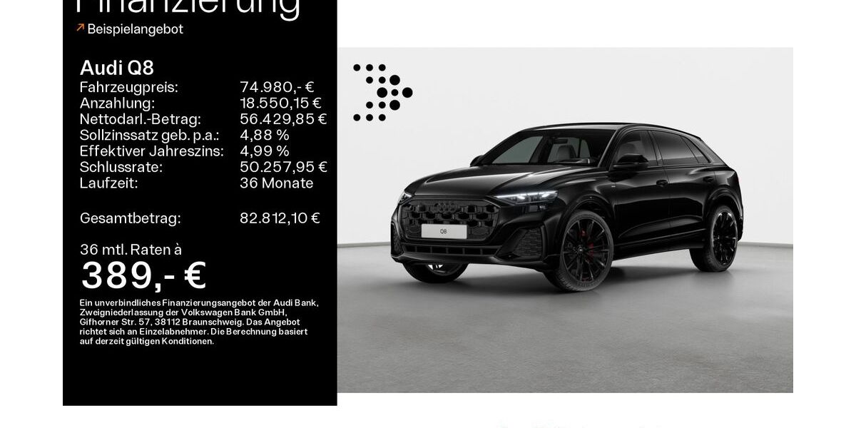 Audi Q8 42.483 km 73.980 &euro; Haßfurt 97437