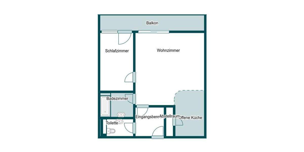 Etagenwohnung Mönchengladbach Holt - 2 Zimmer, 54 m&sup2;, 107.000&euro; | Angebot:24778183