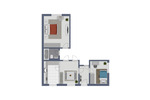 Etagenwohnung Melsdorf - 2.5 Zimmer, 73 m&sup2;, 599&euro; | Angebot:26358472