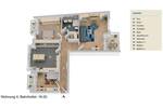 Etagenwohnung Ochtrup - 3 Zimmer, 100 m&sup2;, 1.075&euro; | Angebot:26825397