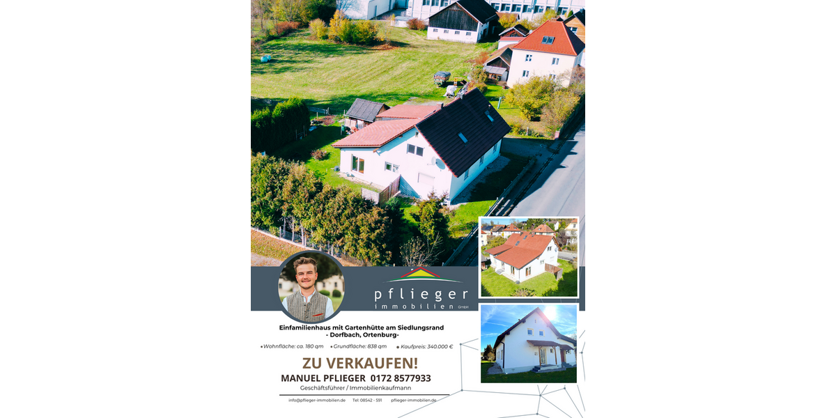 Einfamilienhaus Ortenburg - 5 Zimmer, 180 m&sup2;, 340.000&euro; | Angebot:26181972