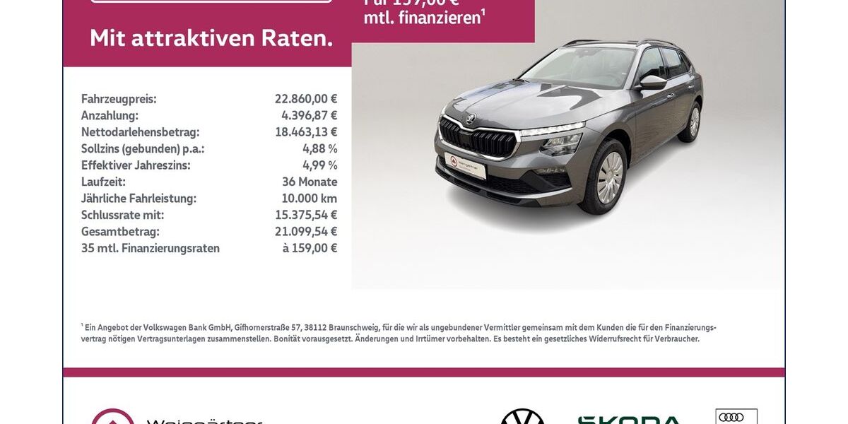 Skoda Kamiq 6.500 km 22.860 &euro; Miesbach 83714