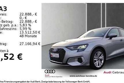 Audi A3 46.495 km 22.888 &euro; Berlin 13581