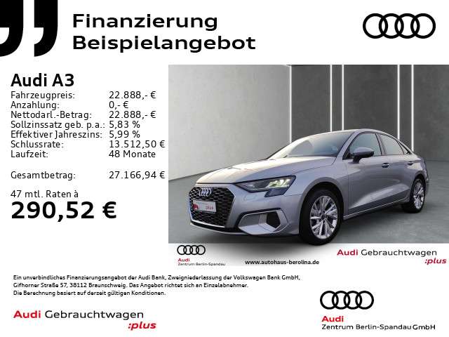 Audi A3 46.495 km 22.888 &euro; Berlin 13581