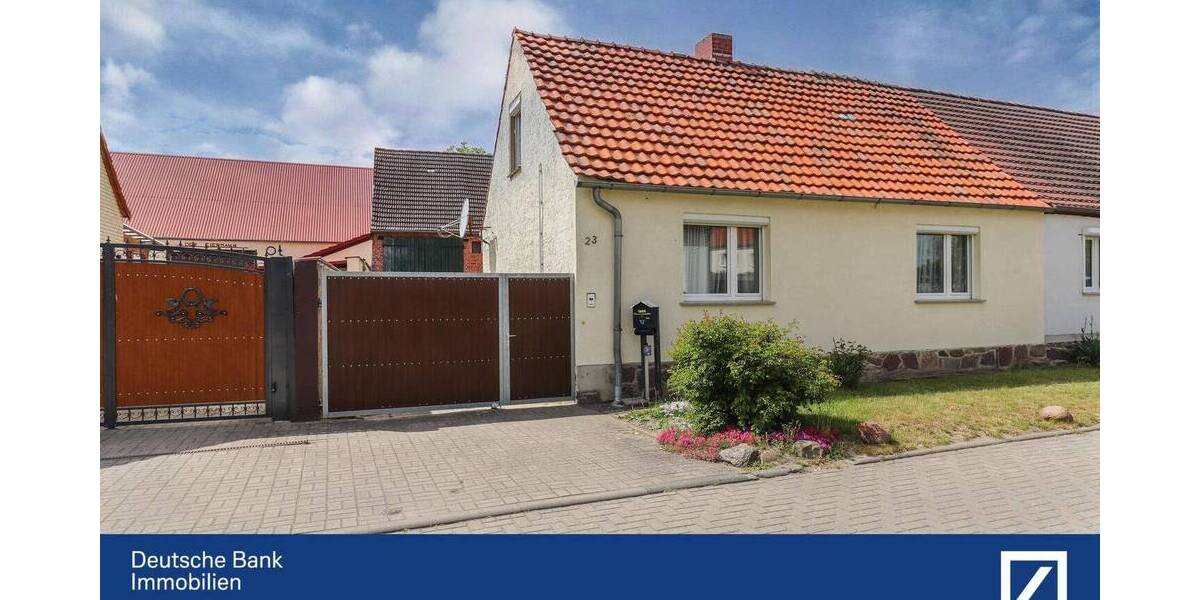 Charmante Doppelhaushälfte mit Scheune und Gartenland! 3 zimmer