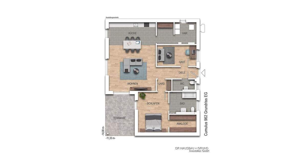 Bungalow Bunsoh - 3 Zimmer, 125 m&sup2;, 342.900&euro; | Angebot:19332866