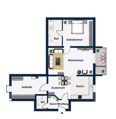 Etagenwohnung Burgoberbach - 2 Zimmer, 75 m&sup2;, 179.000&euro; | Angebot:25679031