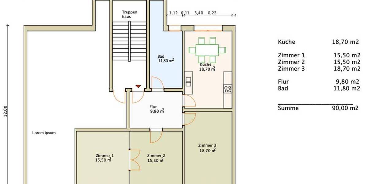 Etagenwohnung Hamburg Heimfeld - 3 Zimmer, 90 m&sup2;, 350.000&euro; | Angebot:26686064