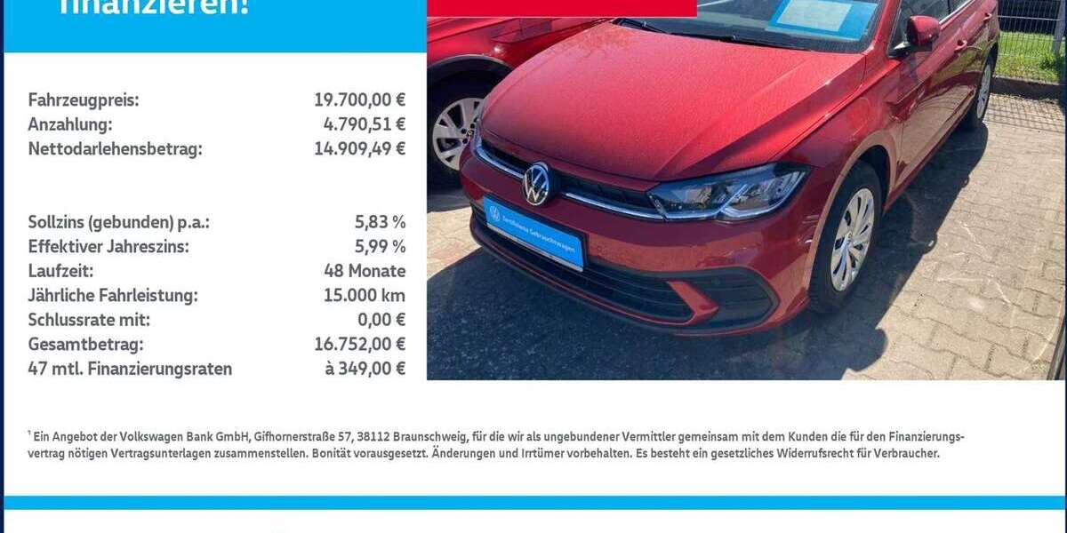 VW Polo 2.996 km 19.700 &euro; Pasewalk 17309