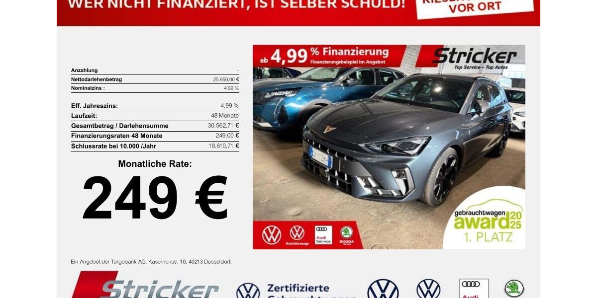 Cupra Leon 33.817 km 25.949 &euro; Horn-Bad Meinberg 32805