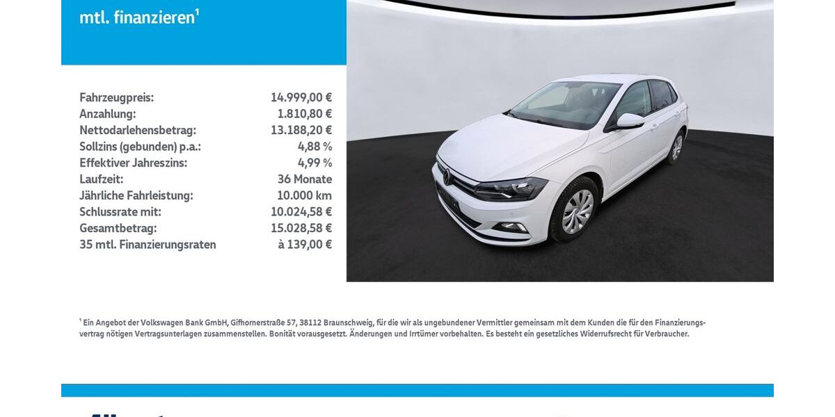 VW Polo 78.273 km 14.999 &euro; Leinefelde-Worbis/DE 37327