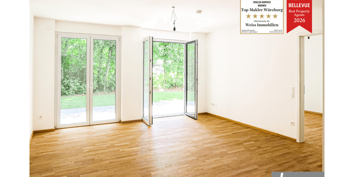 Etagenwohnung Würzburg Frauenland - 2 Zimmer, 72 m&sup2;, 1.088&euro; | Angebot:26246821