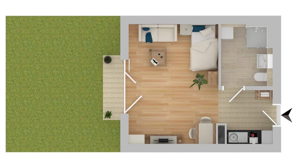 1-Zimmer im Betreuten Wohnen 1 zimmer