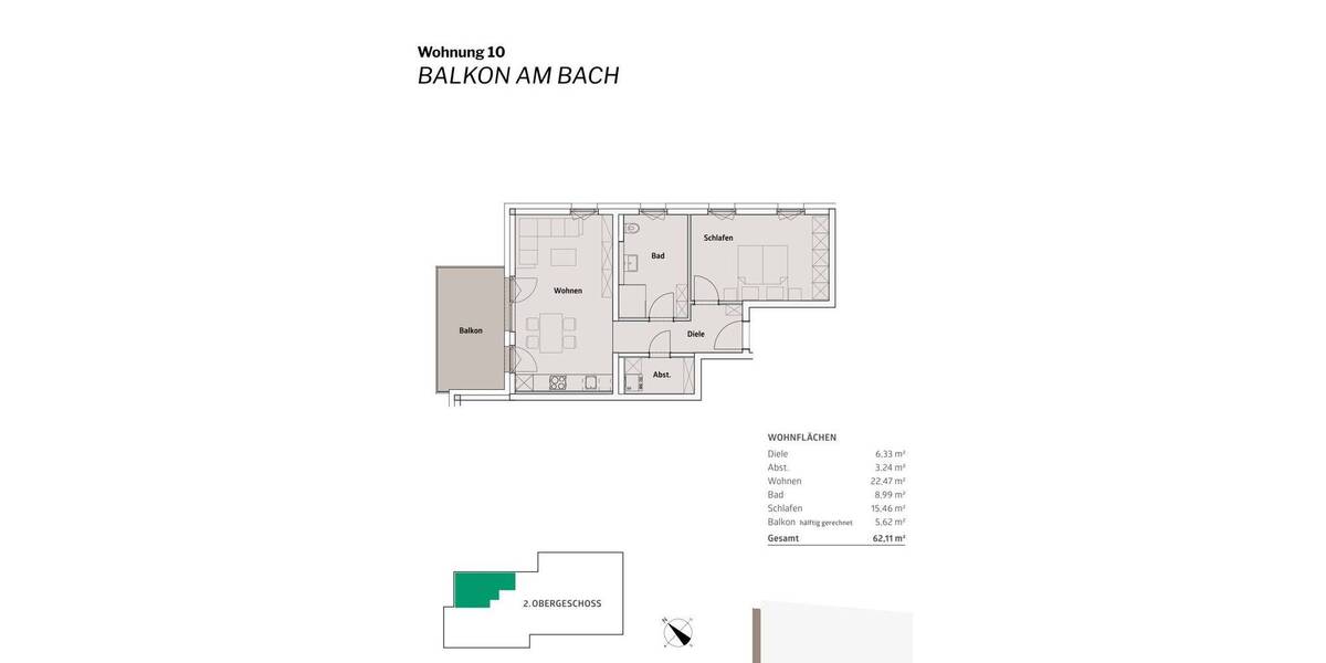 Etagenwohnung Marktheidenfeld - 2 Zimmer, 62 m&sup2;, 305.000&euro; | Angebot:26891792