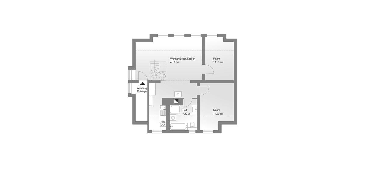 Dachgeschoßwohnung Erfurt Daberstedt - 4 Zimmer, 98 m&sup2;, 1.100&euro; | Angebot:26381313