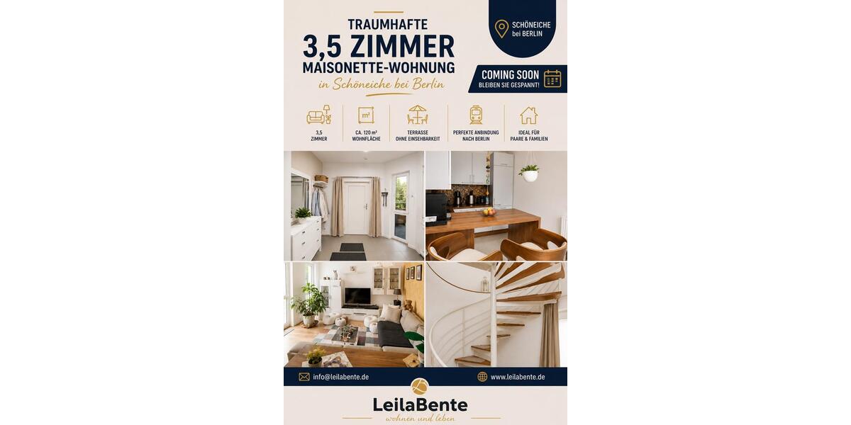 Maisonettenwohnung Schöneiche bei Berlin - 3.5 Zimmer, 122 m&sup2;, 437.000&euro; | Angebot:27135035