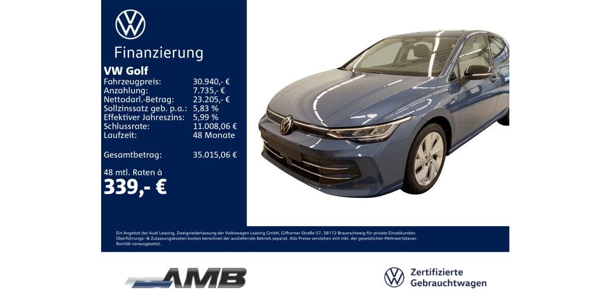 VW Golf 15.030 km 30.940 &euro; Borna 04552